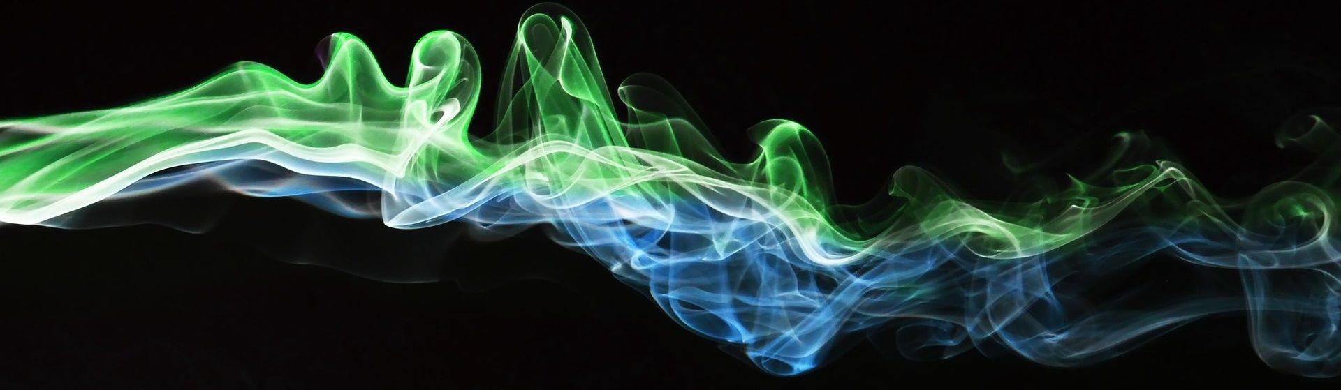 Abstract picture in blue and green