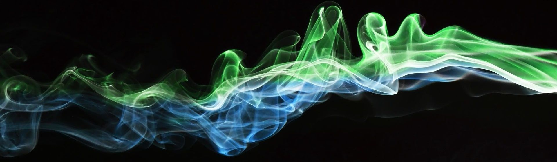 Abstract picture in blue and green